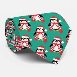 クリスマスのペンギンのおもしろいなオフィスの冗談 ネクタイ