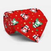 クリスマスのペンギンのおもしろいな休日のパーティ ネクタイ (ロール)