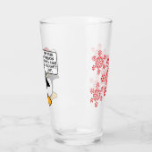 クリスマスのペンギンのサンタのいけないリスト タンブラーグラス (左)