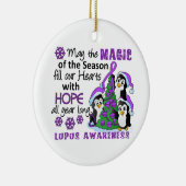 クリスマスのペンギンのループス セラミックオーナメント (右)