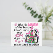 クリスマスのペンギンの乳癌 シーズンポストカード (スタンド正面)