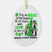 クリスマスのペンギンの筋ジストロフィー セラミックオーナメント (右)