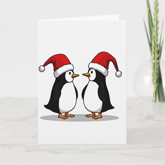 クリスマスのペンギンカード カード (正面)