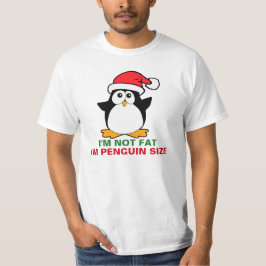 クリスマスのペンギン私は脂肪質私ですペンギンのサイズではないです Tシャツ
