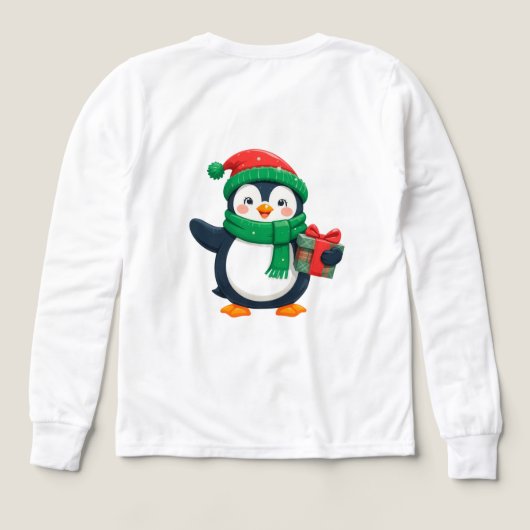 クリスマスのペンギン (デザイン背面)