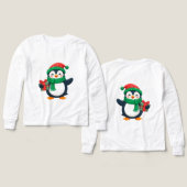 クリスマスのペンギン (デザイン 正面&背面)