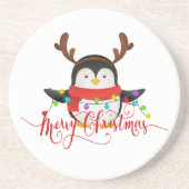 クリスマスのペンギン コースター (正面)