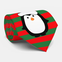 クリスマスのペンギン ネクタイ
