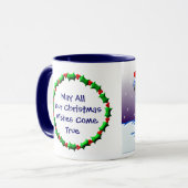 クリスマスのペンギン マグカップ (正面左)