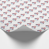 クリスマスのペンギン ラッピングペーパー (角)