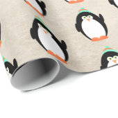 クリスマスのペンギン ラッピングペーパー (ロールコーナー)
