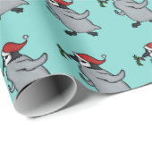 クリスマスのペンギン ラッピングペーパー (ロールコーナー)