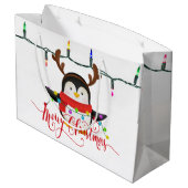 クリスマスのペンギン ラージペーパーバッグ (裏面アングル)