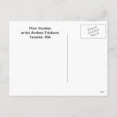 クリスマスのペンギン、Sumi-e シーズンポストカード (裏面)