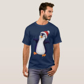 クリスマスのペンギン Tシャツ (正面フル)