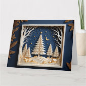 クリスマスのペーパークラフト用カード カード (正面)