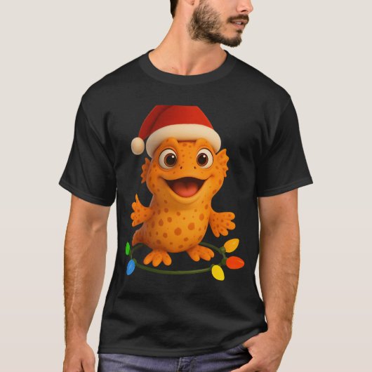 クリスマスのホシチョウチンアンコウ Tシャツ (正面)