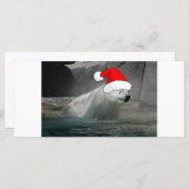 クリスマスのホッキョクグマ (正面/裏面)