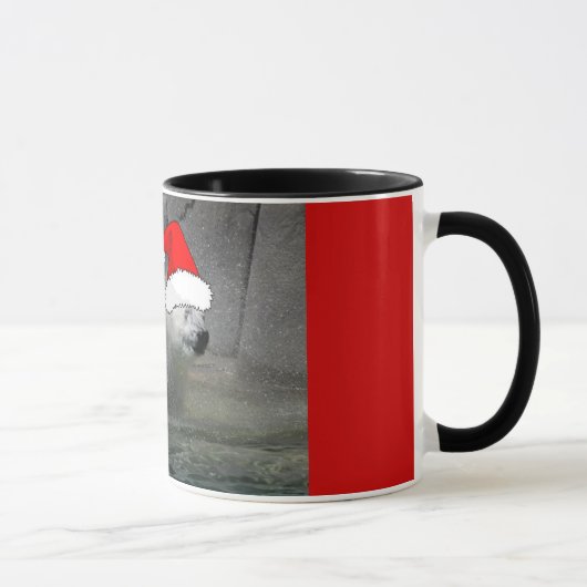 クリスマスのホッキョクグマ マグカップ (右)