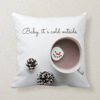 クリスマスのホットチョコレート Baby It's Cold Outside クッション