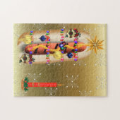 クリスマスのホットドッグ ジグソーパズル (横)