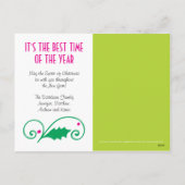 クリスマスのホリすてきー写真はがき シーズンポストカード (裏面)