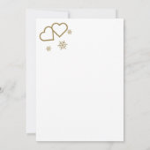 クリスマスのホリデーエンゲージメント発表 案内状 (裏面)