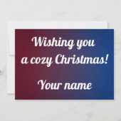 クリスマスのホリデーグリーティング シーズンカード (正面)