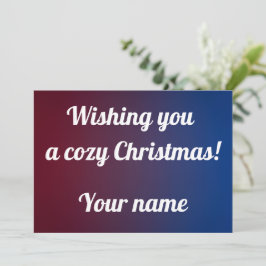 クリスマスのホリデーグリーティング シーズンカード