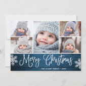 クリスマスのホリーデイ　ホリーの実　5枚の写真 シーズンカード (正面)