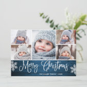 クリスマスのホリーデイ　ホリーの実　5枚の写真 シーズンカード (スタンド正面)