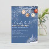 クリスマスのホワイトエレファントギフト交換 招待状 (スタンド正面)