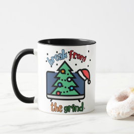 クリスマスのホームビデオ コーヒーマグ マグカップ
