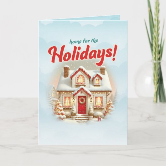 クリスマスのホーム シーズンカード (正面)