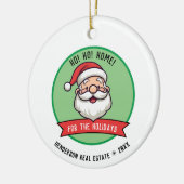 クリスマスのホーム セラミックオーナメント (左)