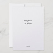 クリスマスのホーリーと実のボーダー写真 シーズンカード (裏面)