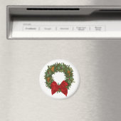 クリスマスのホーリーのリース マグネット (インサイチュ (食洗機))