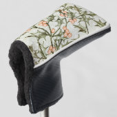 クリスマスのホーリー プリティ アンティーク グリーティング ゴルフヘッドカバー (3/4 正面)