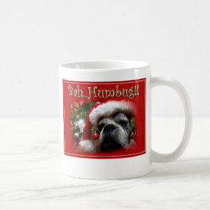 クリスマスのボクサー犬のマグ コーヒーマグカップ