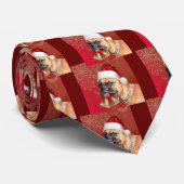 クリスマスのボクサー犬 ネクタイ (ロール)