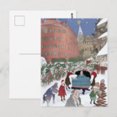 クリスマスのボストン アート カード (正面/裏面)