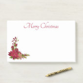 クリスマスのポインセチアの付箋 ポストイット (デスク)