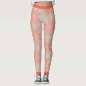 クリスマスのポインセチア赤レギンス レギンス (正面)