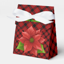 クリスマスのポインセチア ギフトボックス