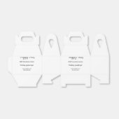 クリスマスのポジティブな雰囲気の挨拶状 ビジネス用y フェイバーボックス (折り畳みなし)