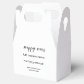 クリスマスのポジティブな雰囲気の挨拶状 ビジネス用y フェイバーボックス (オープン)