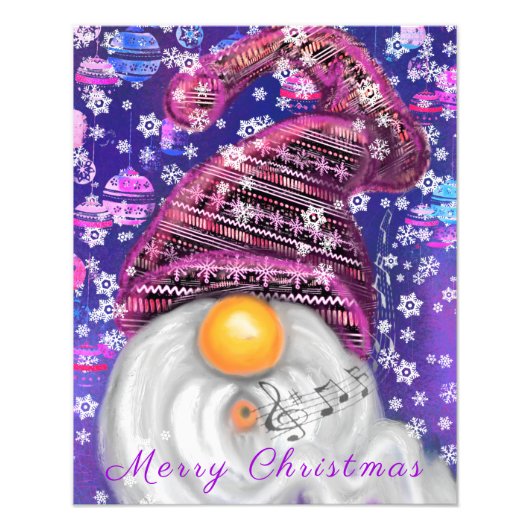 クリスマスのポスターとハッピー格言 フォトプリント            (正面)