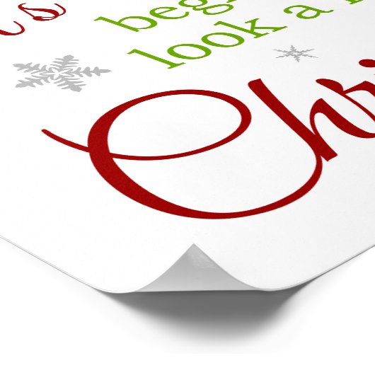 クリスマスのポスターによく似て来た ポスター (角)