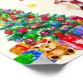 クリスマスのポスターのクリスマスのパーティーサインのクリスマスバナー ポスター (角)