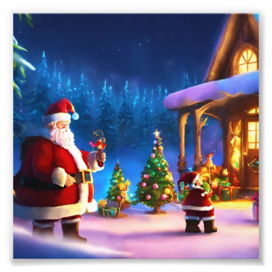 クリスマスのポスター フォトプリント (正面)